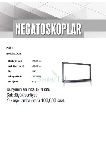 Elektromag PEGA II Negatoskop (X-Ray Film Görüntüleyici)