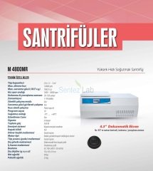 Elektromag M4800 MR Genel Amaçlı Santrifüj Cihazı Soğutmalı 24 x 1,5 - 2 ml. tüp kapasite ( mikrolitre ), indüksiyon motor, dokunmatik, 14.000 rpm