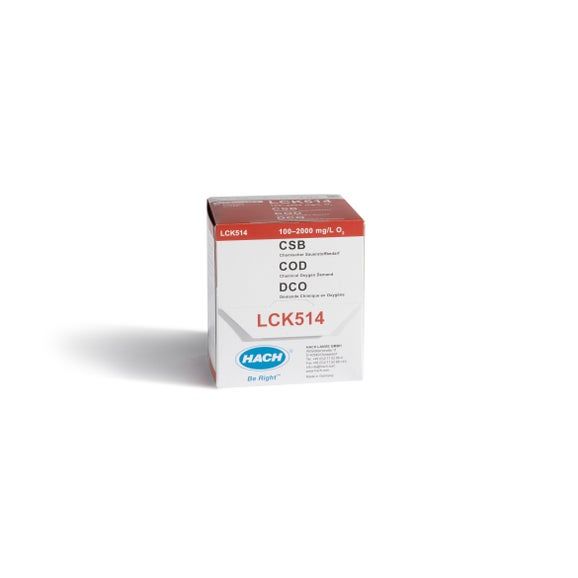 Hach Lange LCK514 KOİ küvet testi 100-2000 mg/L O₂ 25 Adet