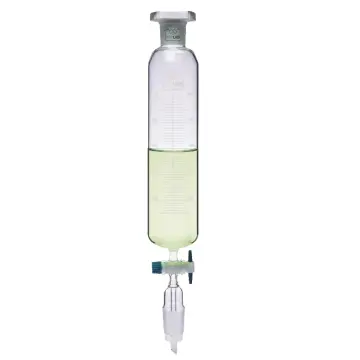 ISOLAB  Damlatma Hunisi - Cam - Silindirik - Dereceli - Ptfe Musluklu - 100 Ml