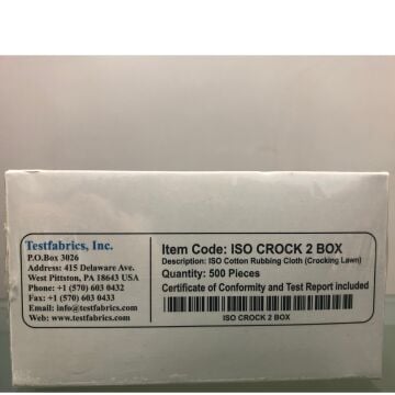 Testfabrics ISO CROCK 2  ISO Krokmetre Kumaşı 5x5 cm – (500 Adet)
