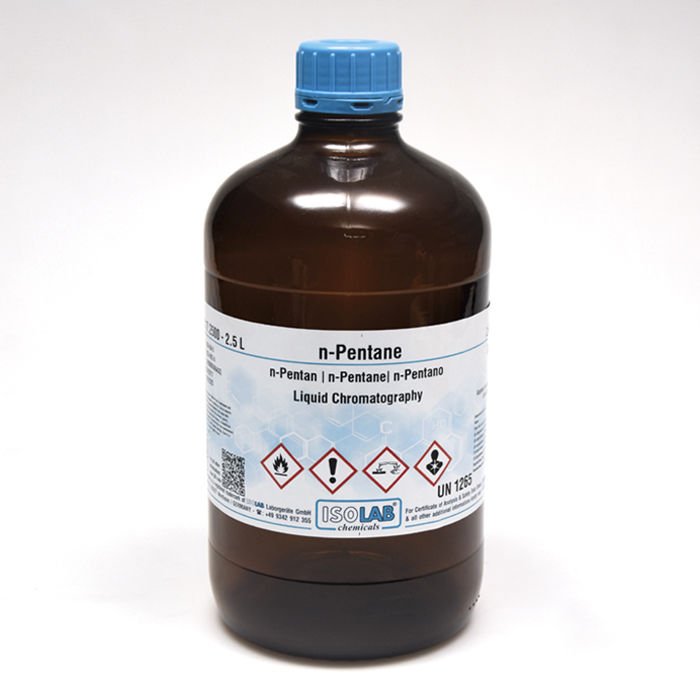 ISOLAB N-PENTANE FOR LIQUID CHROMATOGRAPHY CAS 109-66-0 2.5 L CAM ŞİŞE