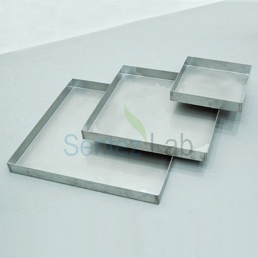 Numune Tepsisi Paslanmaz Çelik 31x48x4 cm (No.5)