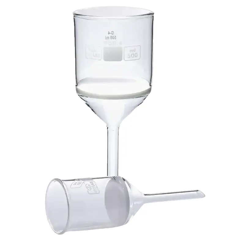 İSOLAB 043.01.122 huni - gooch - sinter cam filtreli - 17D - por 2 - 125 ml - çap 60 mm