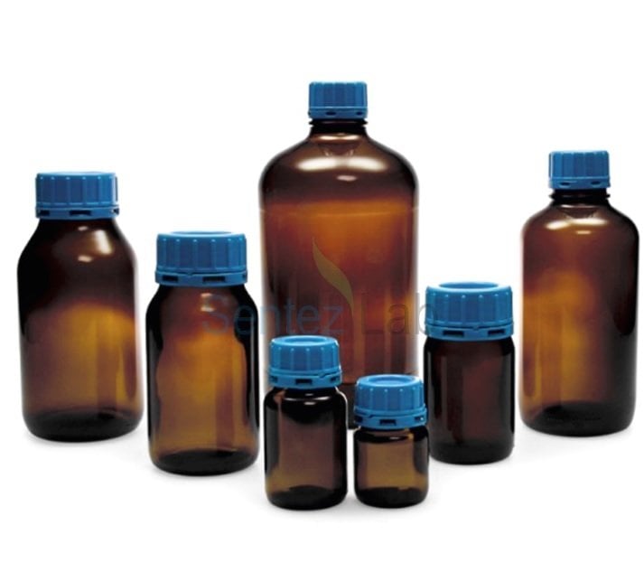 ISOLAB Şişe Cam Toz Maddeler İçin 50 ml 1 Adet