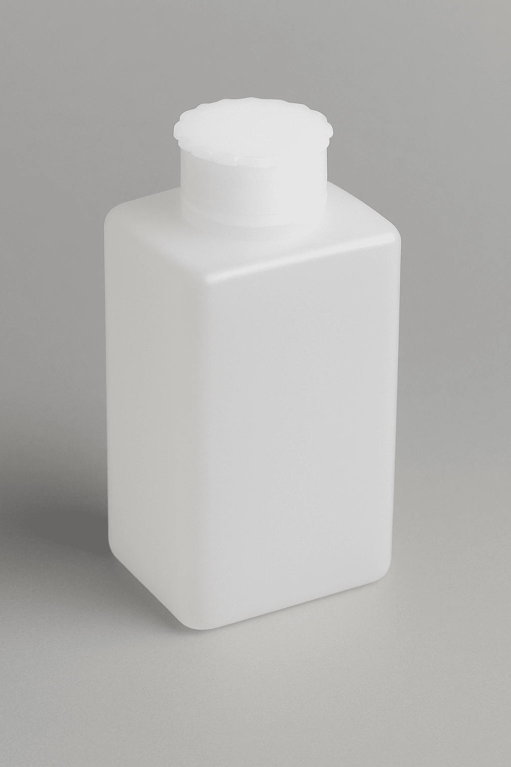 Kartell Numune Şişesi - Plastik Kare Geniş Ağızlı (PE) 1000 ml