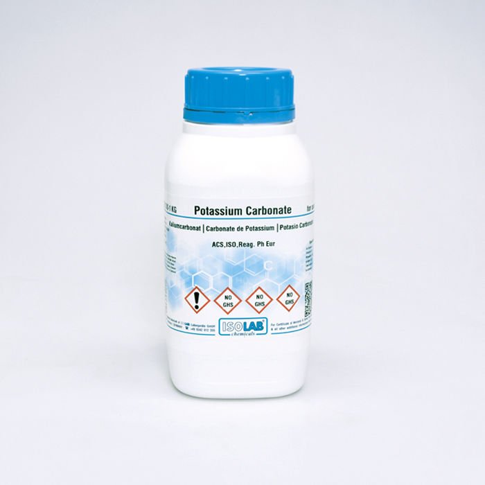 ISOLAB POTASSIUM CARBONATE ≥ 99%, FOR ANALYSIS ACS,ISO,REAG. PH EUR CAS 584-08-7 1000 GR