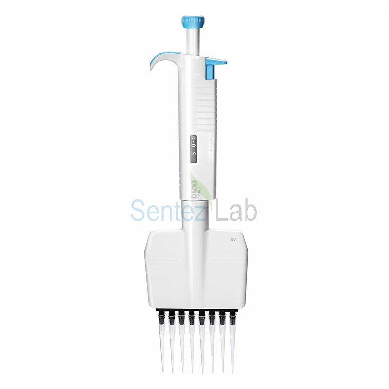 DLAB MicroPette Plus 8 Kanallı Ayarlanabilir Otomatik Pipet 50 - 300 μl