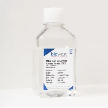 Biowest MEM non Essential Amino Acids 100X w/o L-Glutamine - 100ml
