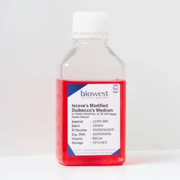 Biowest IMDM w/ stable Glutamine w/ 25mM Hepes - 500ml