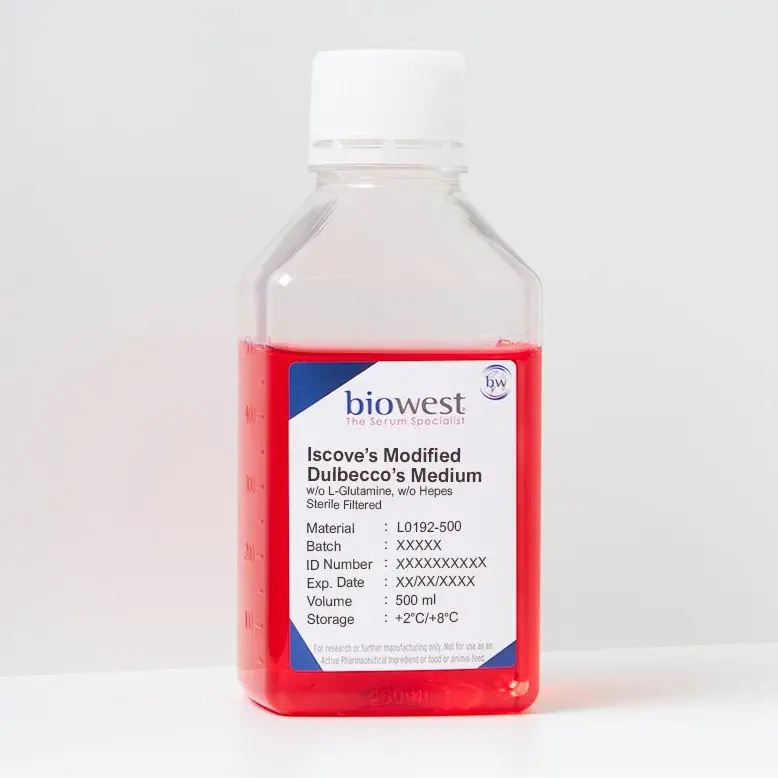 Biowest IMDM w/o L-Glutamine w/o Hepes - 500ml
