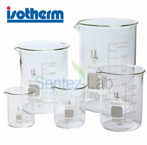 Isotherm Cam Beher 3000 ml - Kısa Form