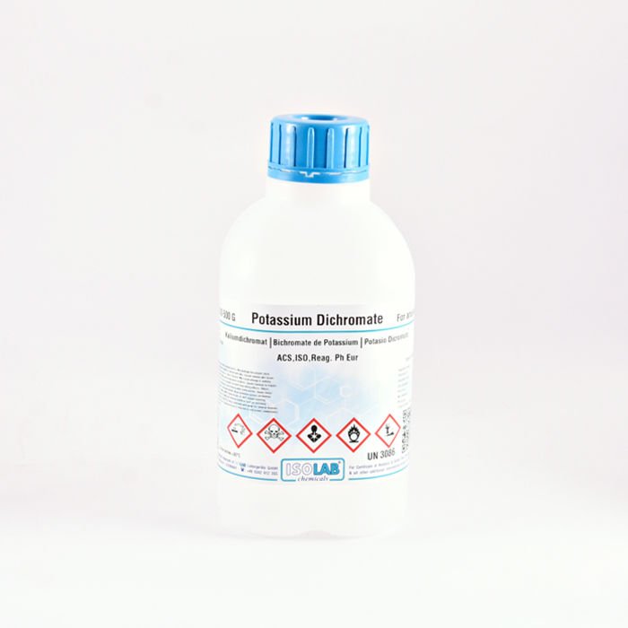 ISOLAB POTASSIUM DICHROMATE ≥ 99.9%, FOR ANALYSIS ACS,ISO,REAG. PH EUR CAS 7778-50-9 1000 GR