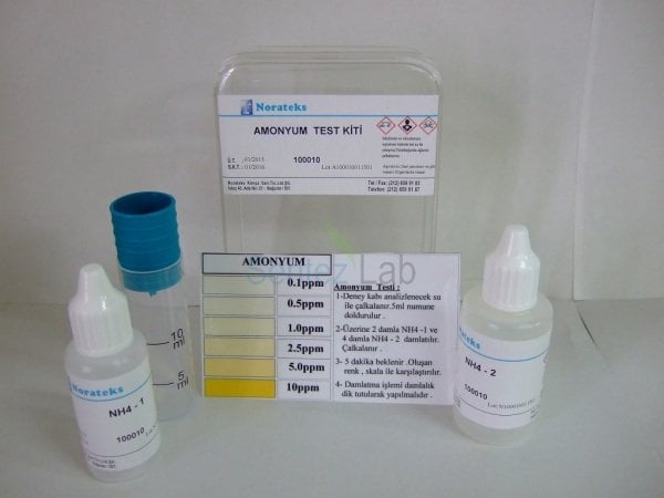 Norateks Amonyum Test Kiti (0.1-0.5-1.0-2.5-5.0-10.0) ppm
