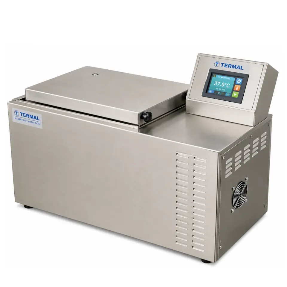 Termal J11540S Sirkülasyonlu Soğutmalı Su Banyosu / 18 L / 0...80°C / PID dijital sıcaklık-soğutma-zaman ayarı / dahili sirkülasyon pompası / paslanmaz çelik iç yüzey ve üst kapak