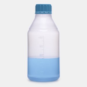 İSOLAB  şişe - ISO - vida kapaklı - orta boyun - P.P - şeffaf - 1000ml KAPAKSIZ