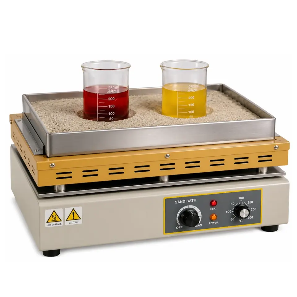 Termal N11153K Kum Banyosu / 50...350°C / dijital termostat / 300×150×50 mm paslanmaz çelik tepsi / alüminyum ısıtma tablası