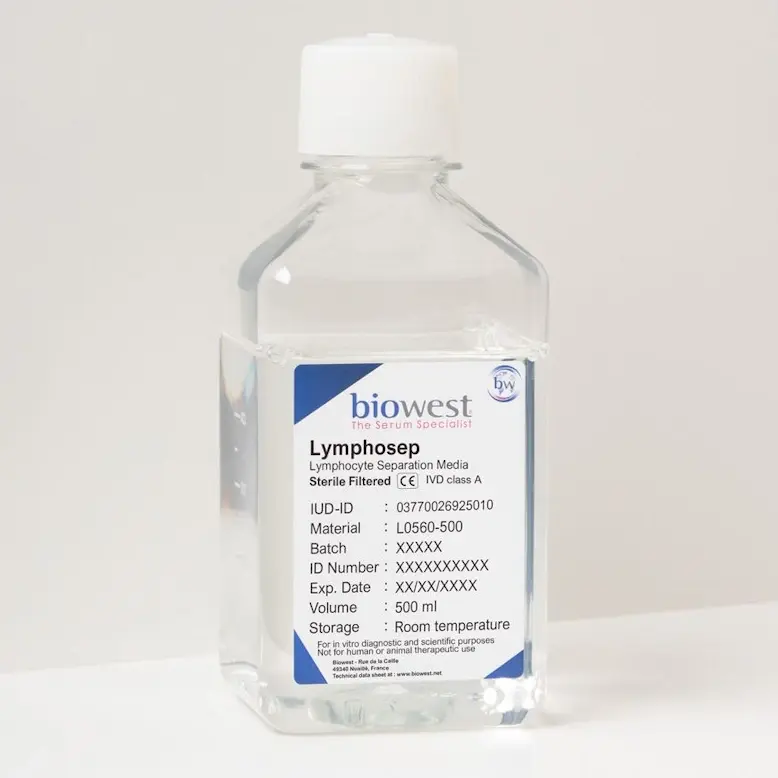 Biowest Lymphosep, Lymphocyte Separation Media (Histopaque 1077) - 100ml
