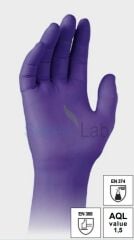 ISOLAB 080.15.003 eldiven - nitril - standart kalınlık - büyük boy - 100 adet/Kutu