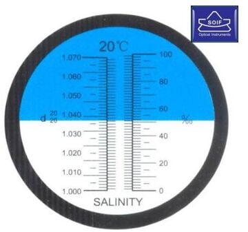 SOIF El Tipi Refraktometre – Tuz Ölçümü (NaCl) 0–100% | ATC’li
