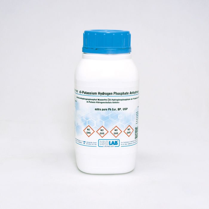 ISOLAB DI-POTASSIUM HYDROGEN PHOSPHATE ANHYDROUS ≥ 98% , EXTRA PURE, PH EUR, BP, USP 2139900 1000 GR