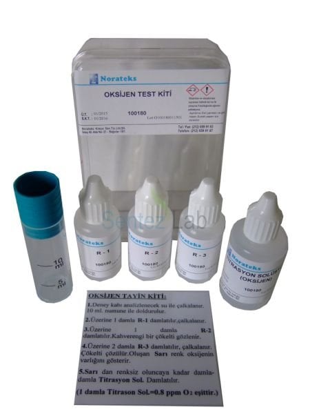Norateks Oksijen Test Kiti 1damla=0.8ppm (mg/lt)