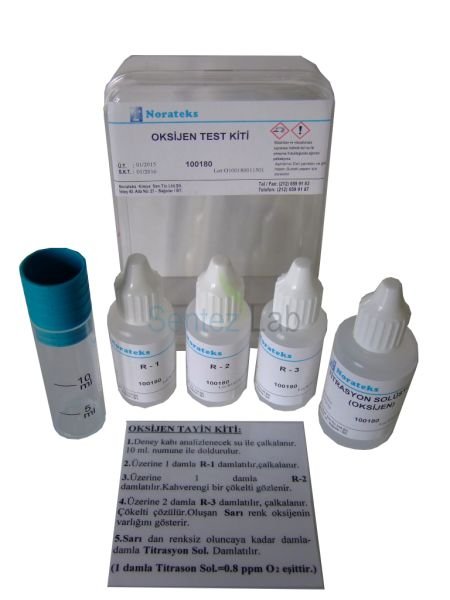 Norateks Oksijen Test Kiti 1damla=0.8ppm (mg/lt)