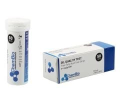 ChemBio Serbest Yağ Asitleri Tayin Kağıdı  - Kızartma Yağ Analizi 50 Test  (0 - 0,5 -1 - 2 - 3 - 4 Mg/g Koh)