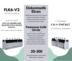 FLK6-V2  Jar Test Cihazı (Flokülatör) Dijital Kontrollü 20... 300 rpm