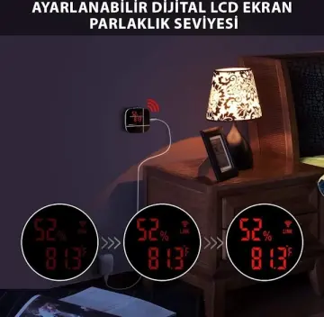 ThermoPro TP90 WiFi App Kontrollü Sıcaklık ve Nem Termometresi