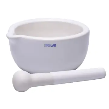 ISOLAB  Havan - Alumina - Tokmağı İle - 125 Mm Dış Çap
