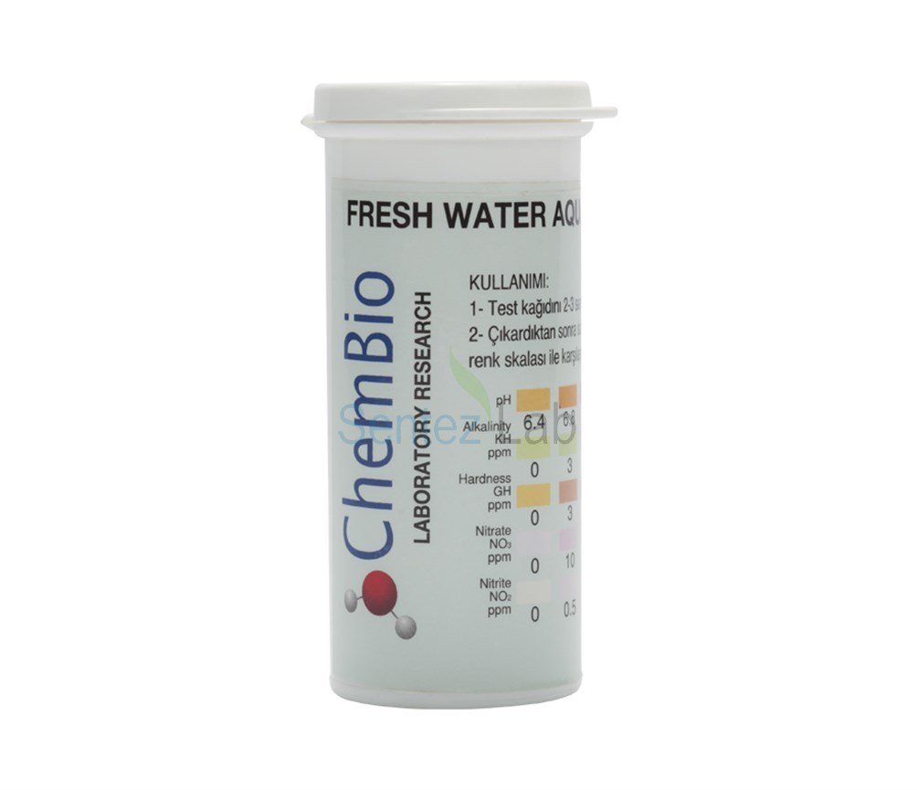 Akvaryum Test Kağıdı pH, Alkalinity, GH, NO2-, NO3- 5li