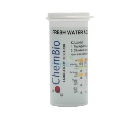 Akvaryum Test Kağıdı pH, Alkalinity, GH, NO2-, NO3- 5li