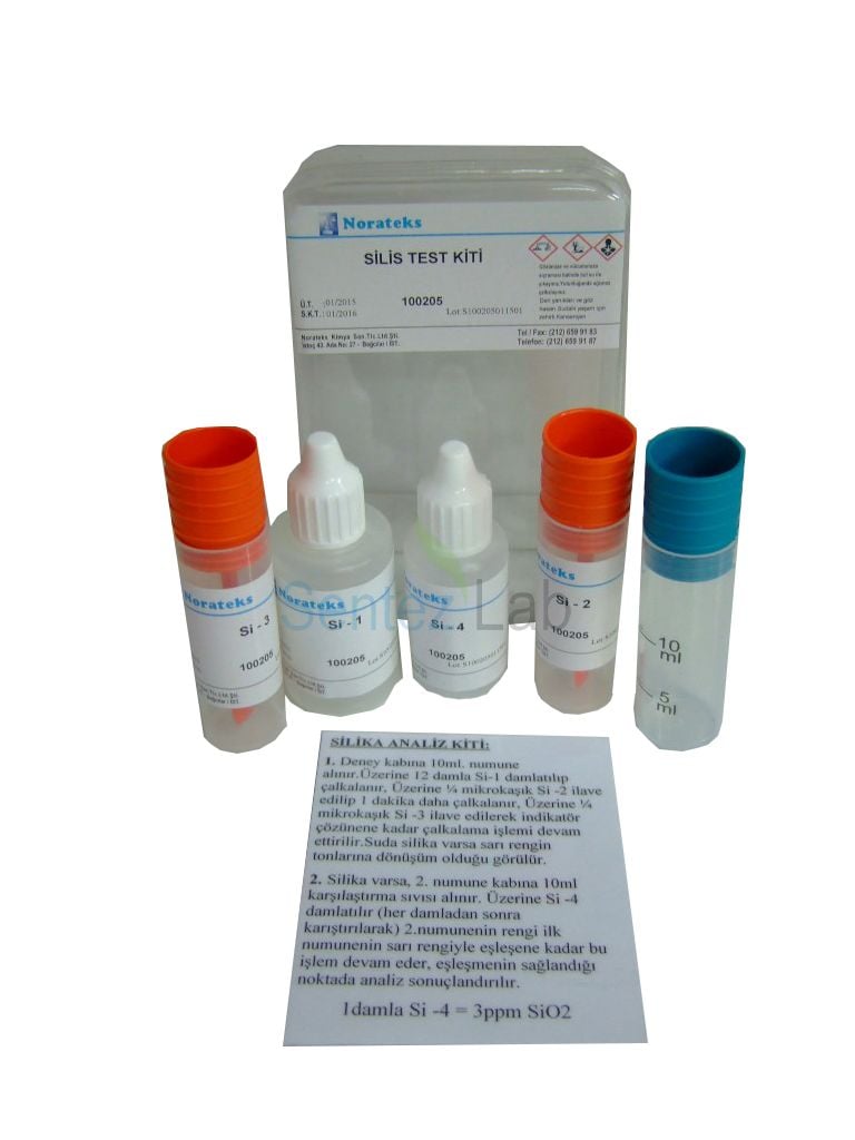 Norateks Silis (Silika) Test Kiti 1damla=3ppm