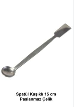Paslanmaz Çelik Laboratuvar Spatülü (304) – Kaşıklı Numune Alma Aparatı