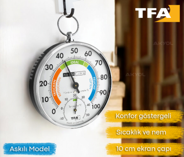 TFA 45.2027 Analog Termo Higrometre Askılı