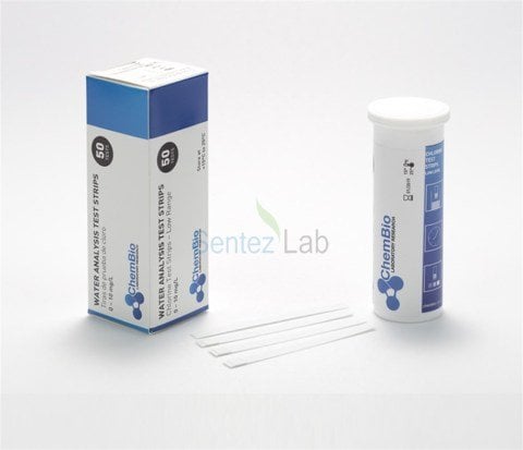 Düşük Seviye Klor Test Strips Şeritleri Kağıdı