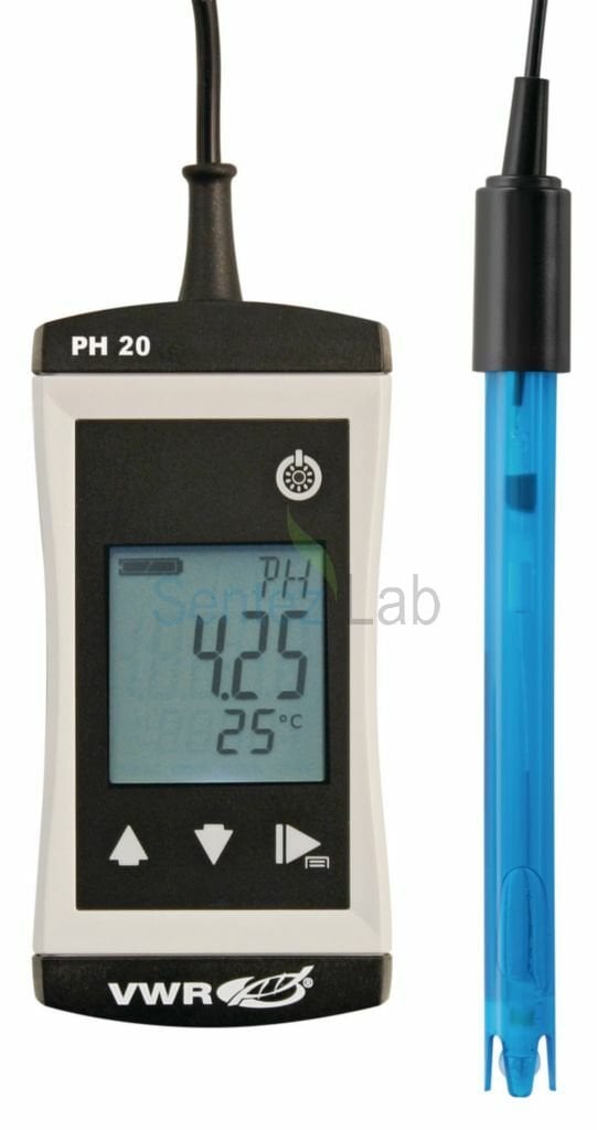 VWR pH20 Handheld pH Meter 0,00 - 14,00 pH