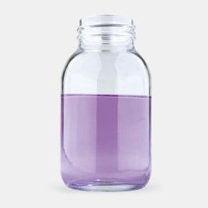 ISOLAB Geniş Boyun Nötr Cam Şeffaf Şişe 500 ml
