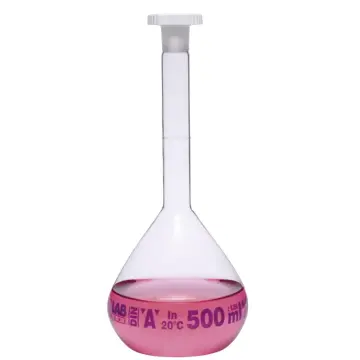 ISOLAB  Balon Joje - Standard - Şeffaf - A Kalite - Grup Sertifikalı - Mavi Skala - 20 Ml - Ns 10/19