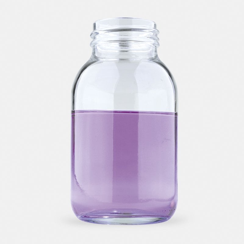 ISOLAB  Geniş Boyun Nötr Cam Şeffaf Şişe 250 ml