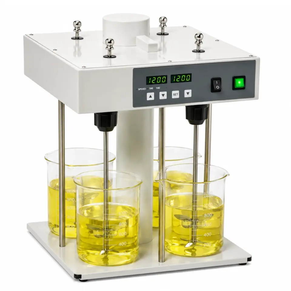 MTOPS SF4 Jar Test Cihazı 4'lü / 2000 rpm Karıştırma / 20...300 rpm Hız