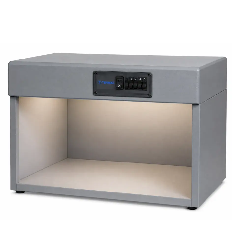 Termal B11700 UV Kabin / TLC çalışmaları için / 1×UV-A 366 nm 18 W / 1×UV-C 254 nm 18 W / 710×330×340 mm gözlem alanı / 710×375×525 mm dış ölçü / UV filtre kaplamalı sürgülü cam