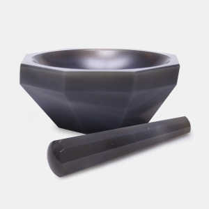 İSOLAB 038.07.050 havan - agat - tokmağı ile - çap 50 mm - standart form 9 ml