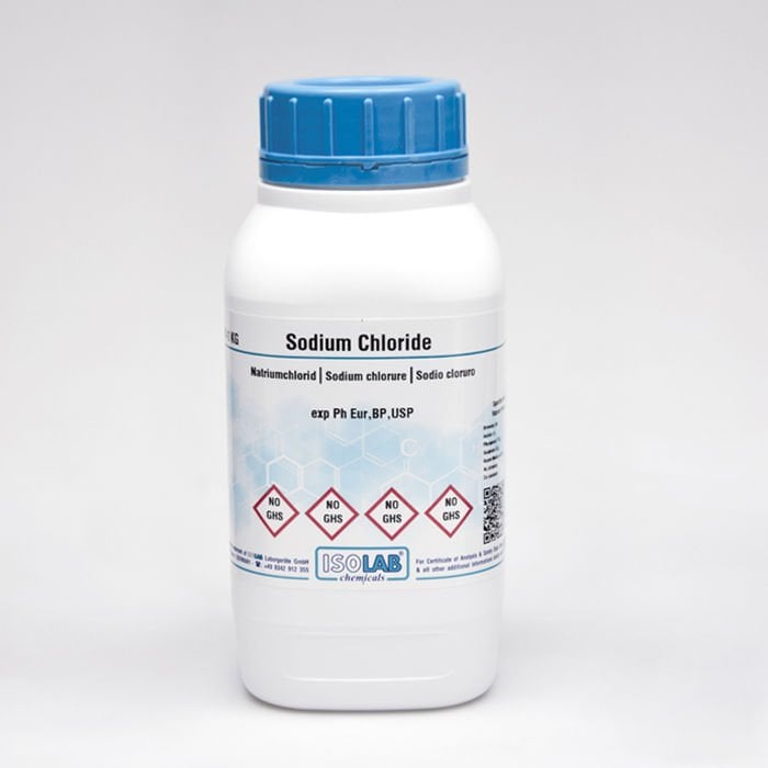 ISOLAB SODIUM CHLORIDE ≥ 99.5%, PH.EUR, BP,USP,JP CAS 7647-14-5 5000 GR