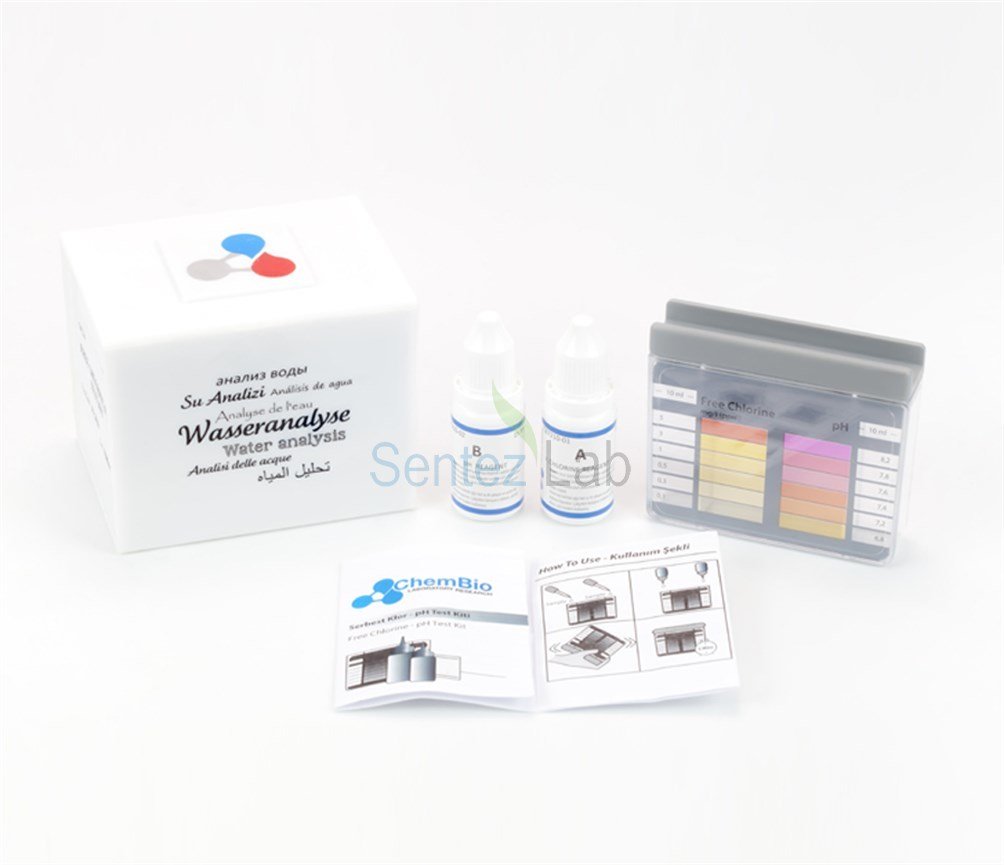 Free Chlorine - pH Test Kit  0,05 - 5 ppm / 6,8 - 8,2