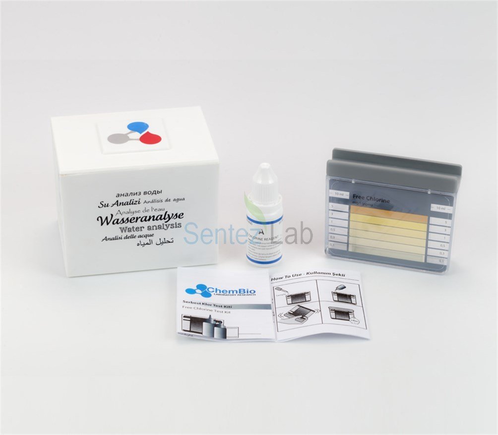 Free Chlorine Test Kit 0,1 - 0,3 - 0,5 - 1 - 3 - 5 ppm