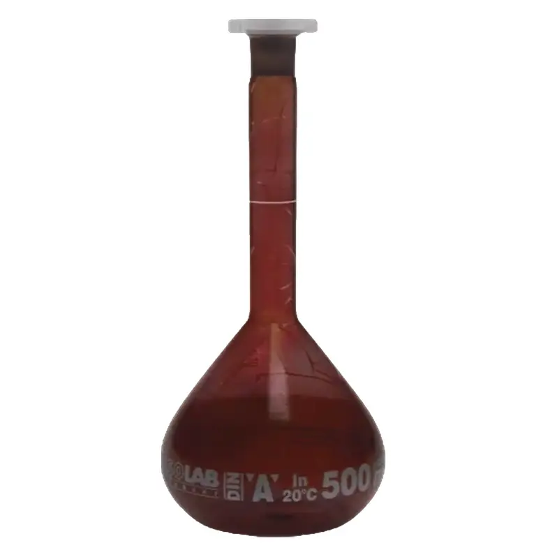 ISOLAB  Balon Joje - Standard - Amber - A Kalite - Grup Sertifikalı - Beyaz Skala - 50 Ml - Ns 14/23