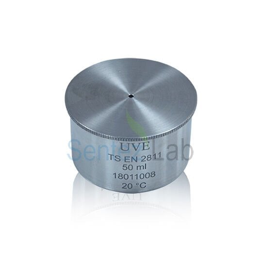 Paslanmaz Çelik Piknometre - Yoğunluk Kabı - 50ml