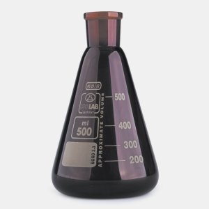 İSOLAB 028.11.053 erlen - cam - şilifli - amber - 50 ml - NS29/32
